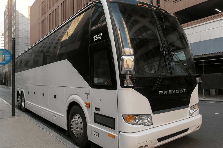 a Upland Coach Bus Service coach bus
