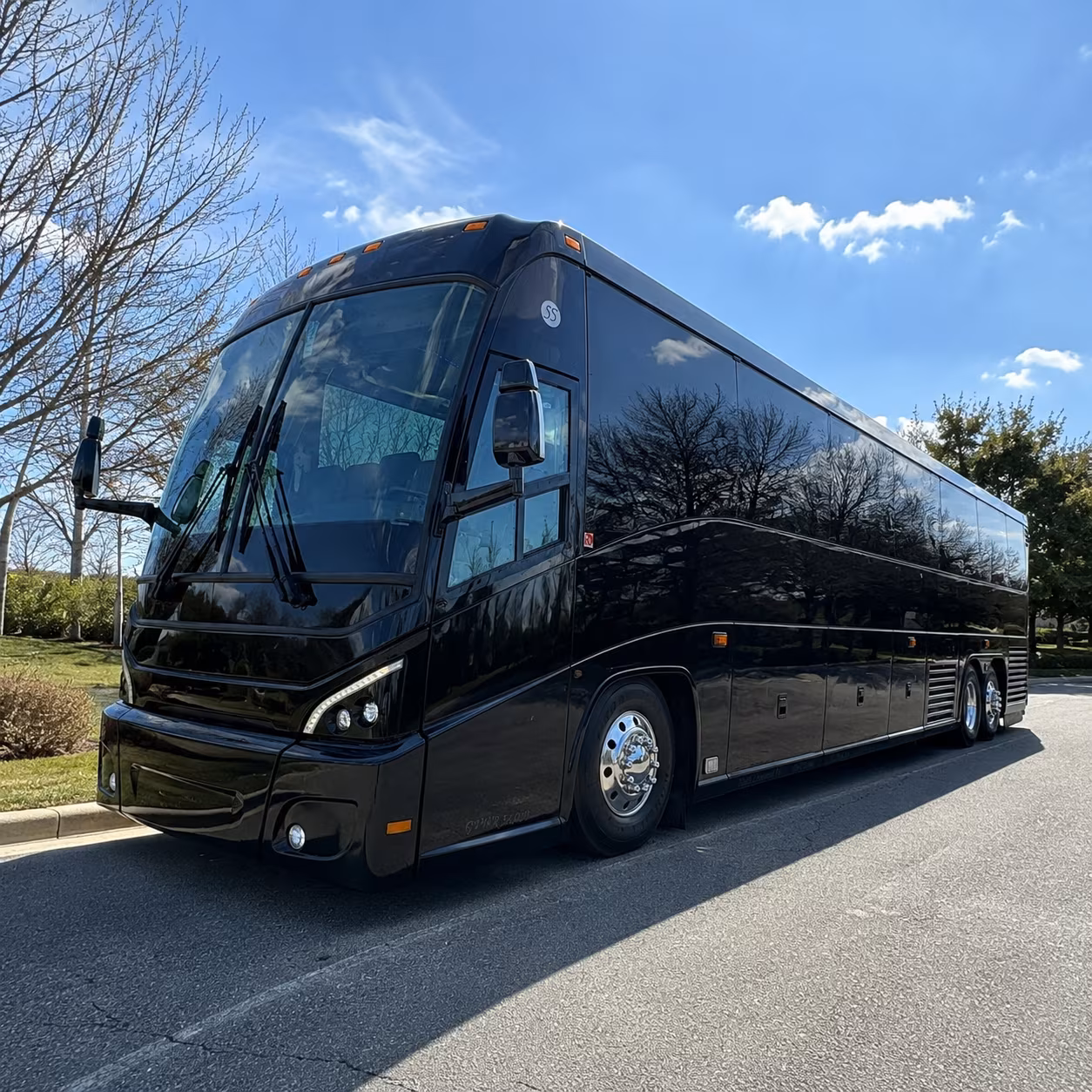charter buses for corporate events and conference travel in upland