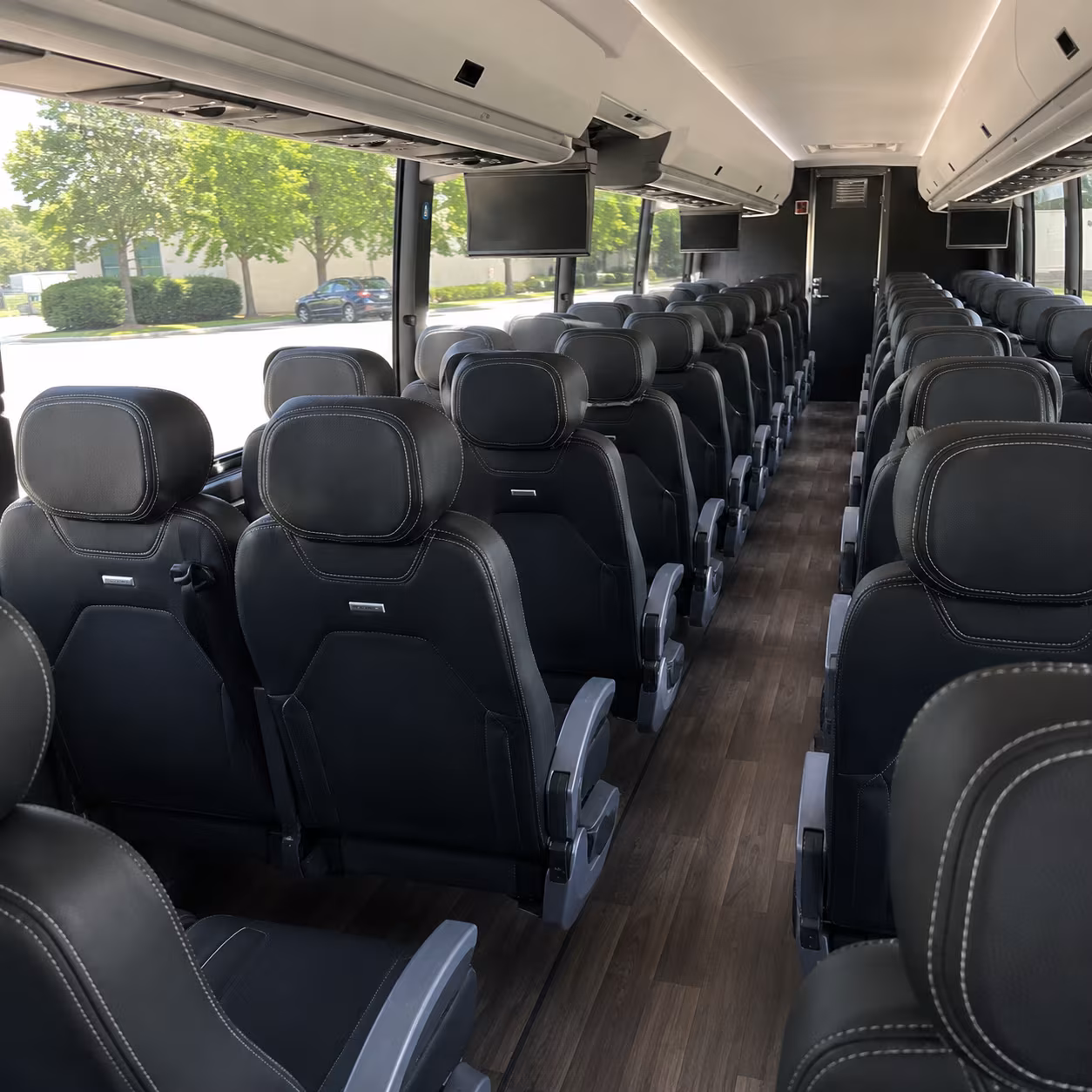 los angeles area federal agency charter bus rentals departing upland