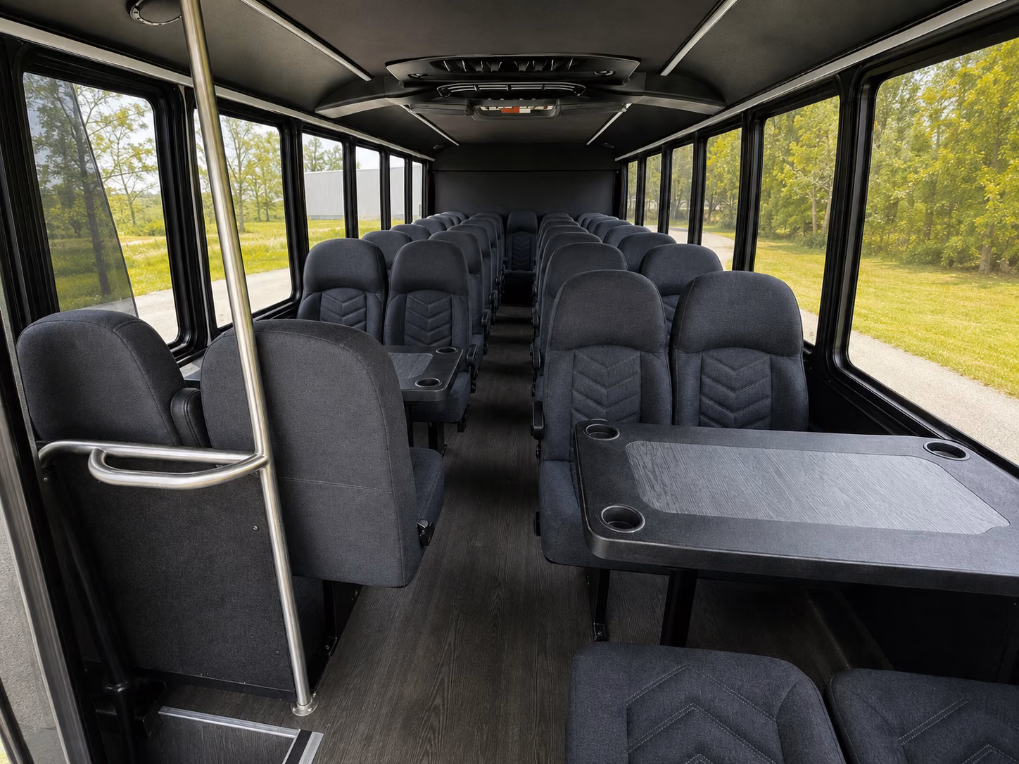 upland 15 passenger minibus inside