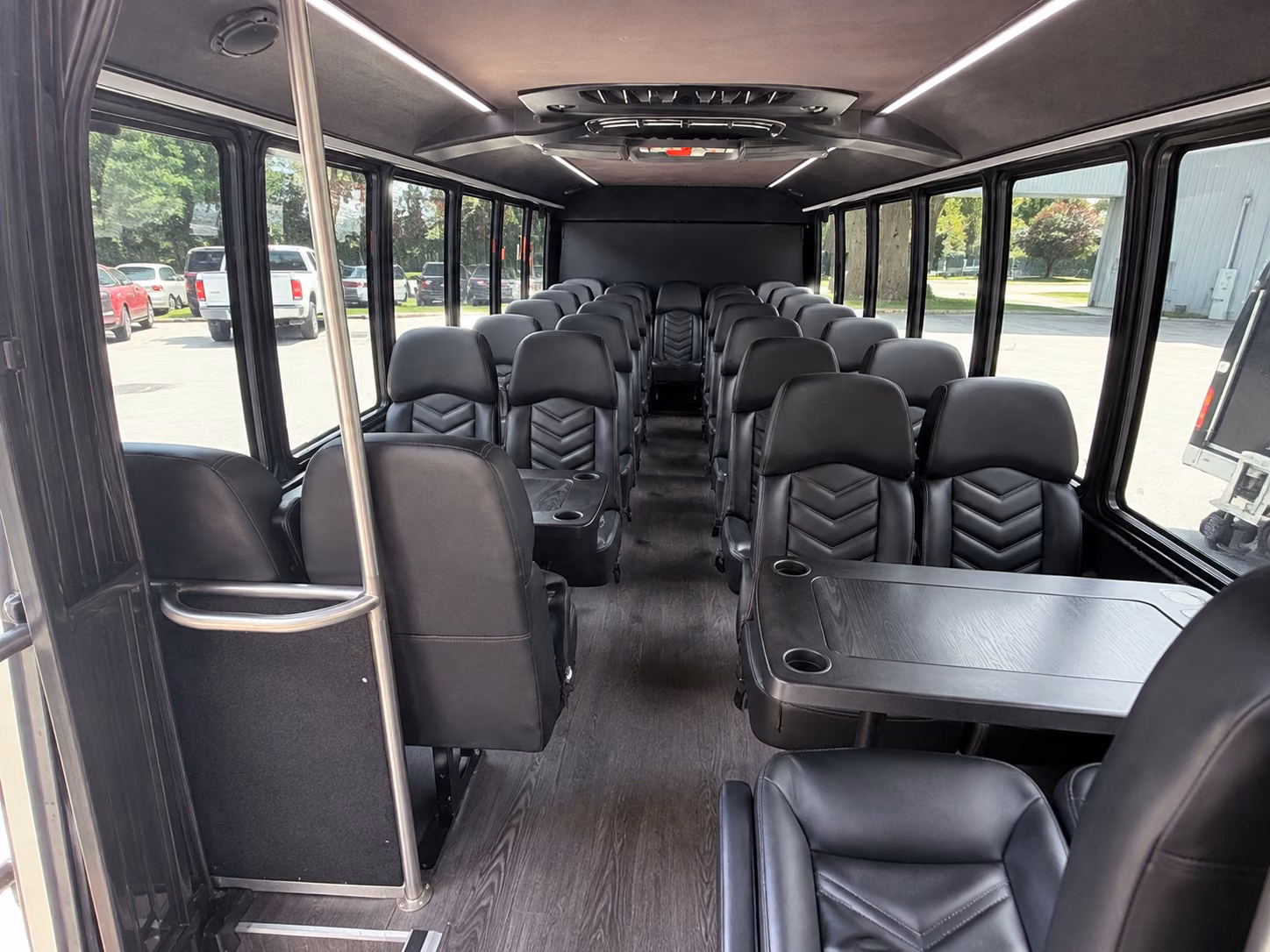 upland 18 passenger minibus inside