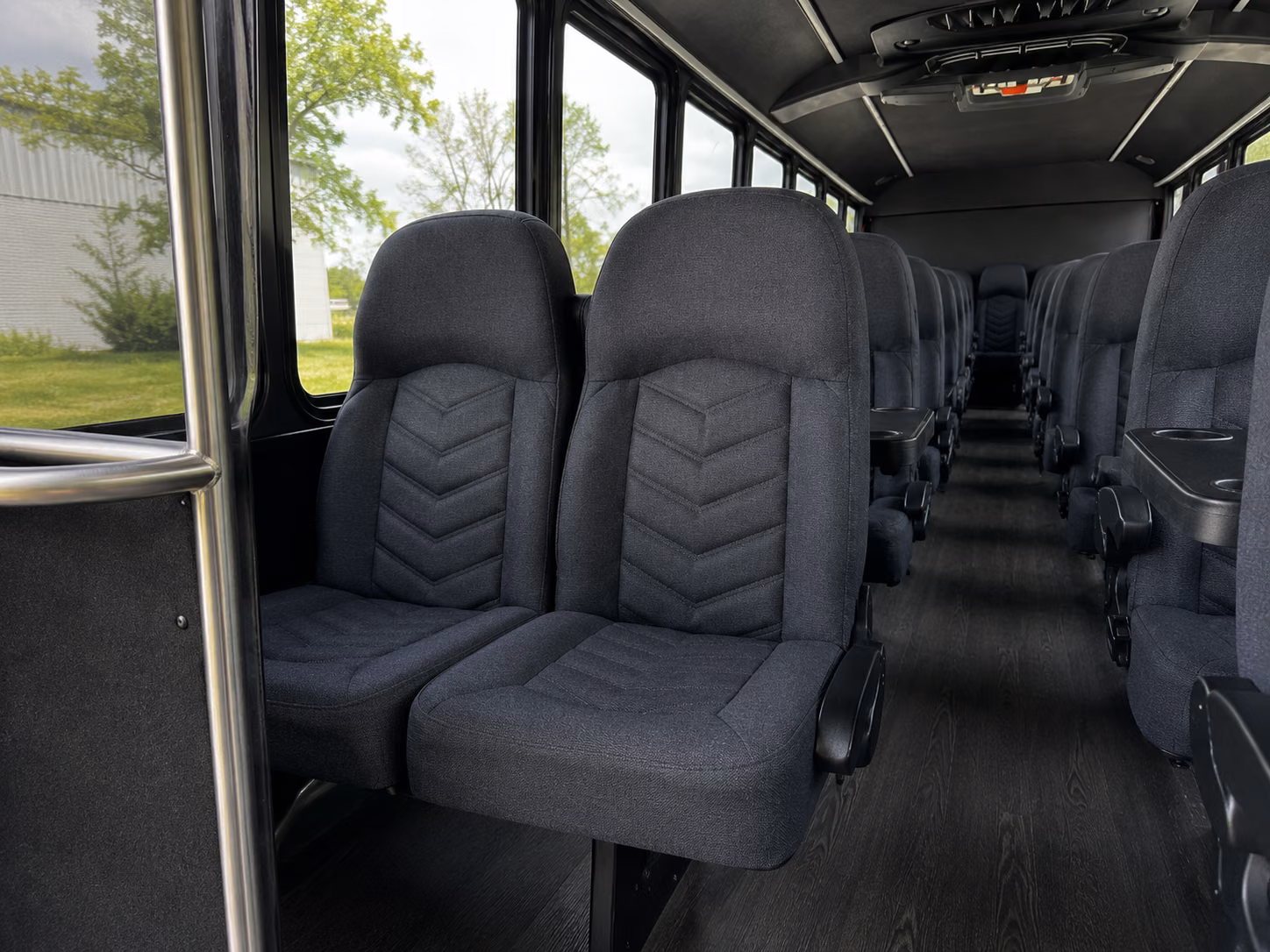 upland 20 passenger minibus inside