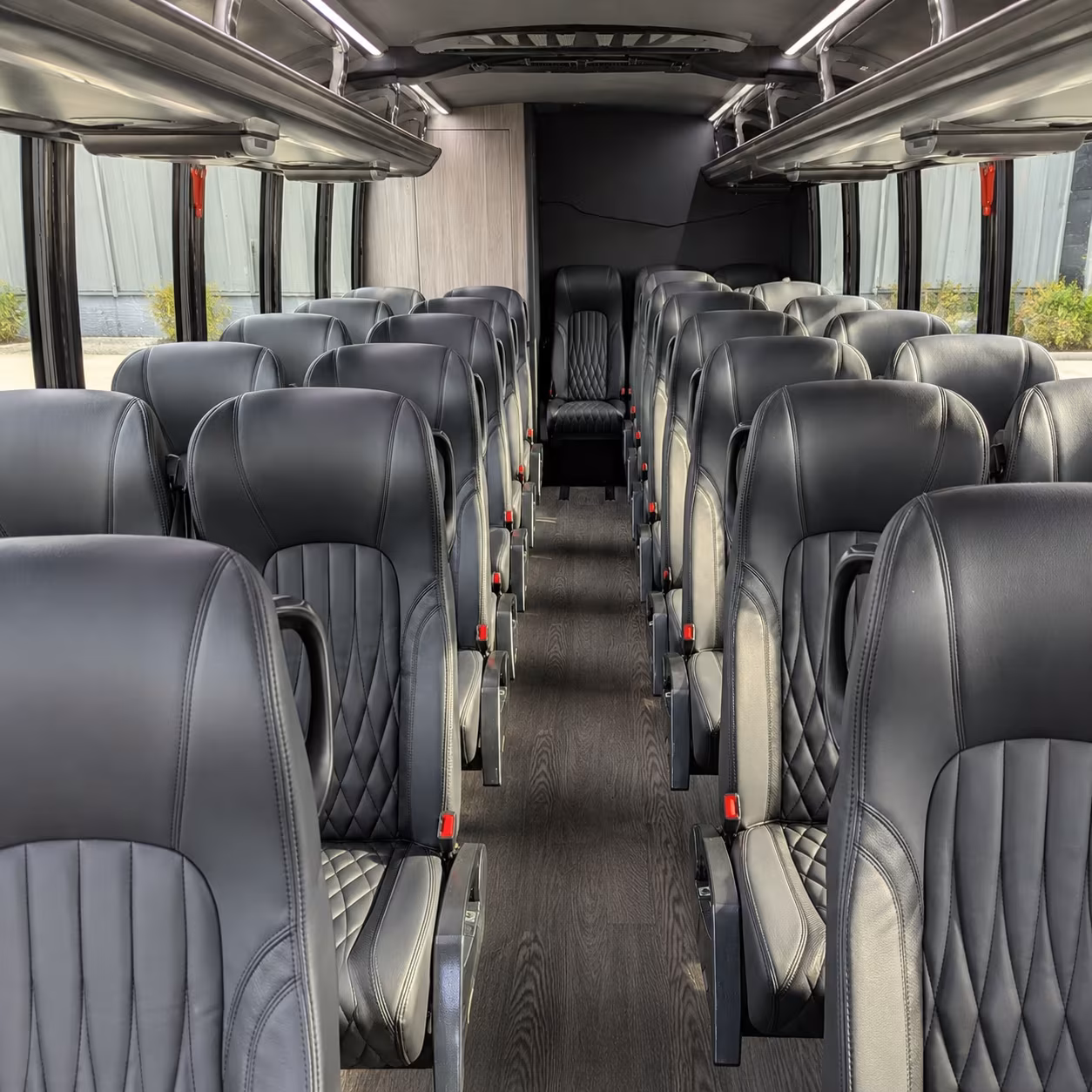 upland 28 passenger minibus inside