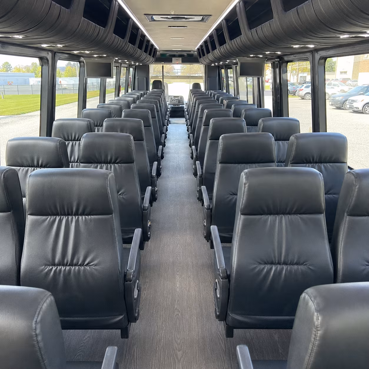 upland 30 passenger minibus inside