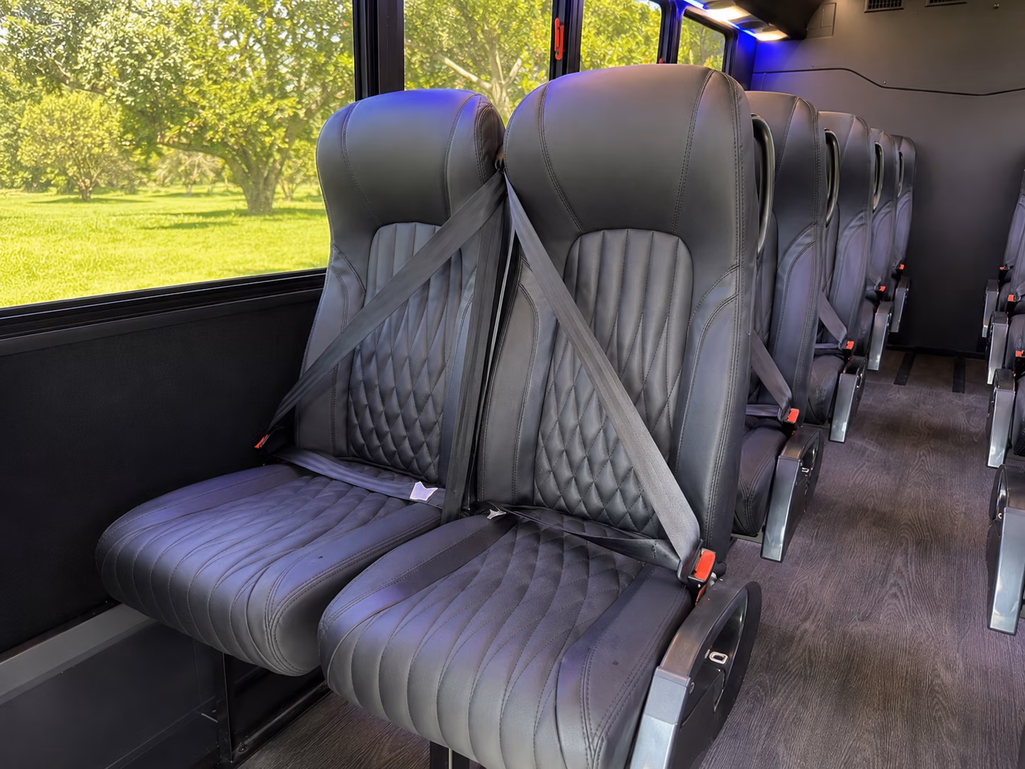 upland concert transportation onboard seating