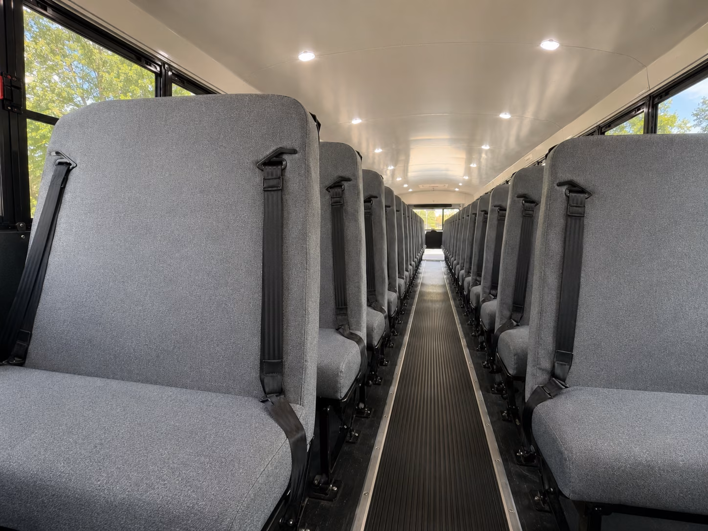 upland school bus inside
