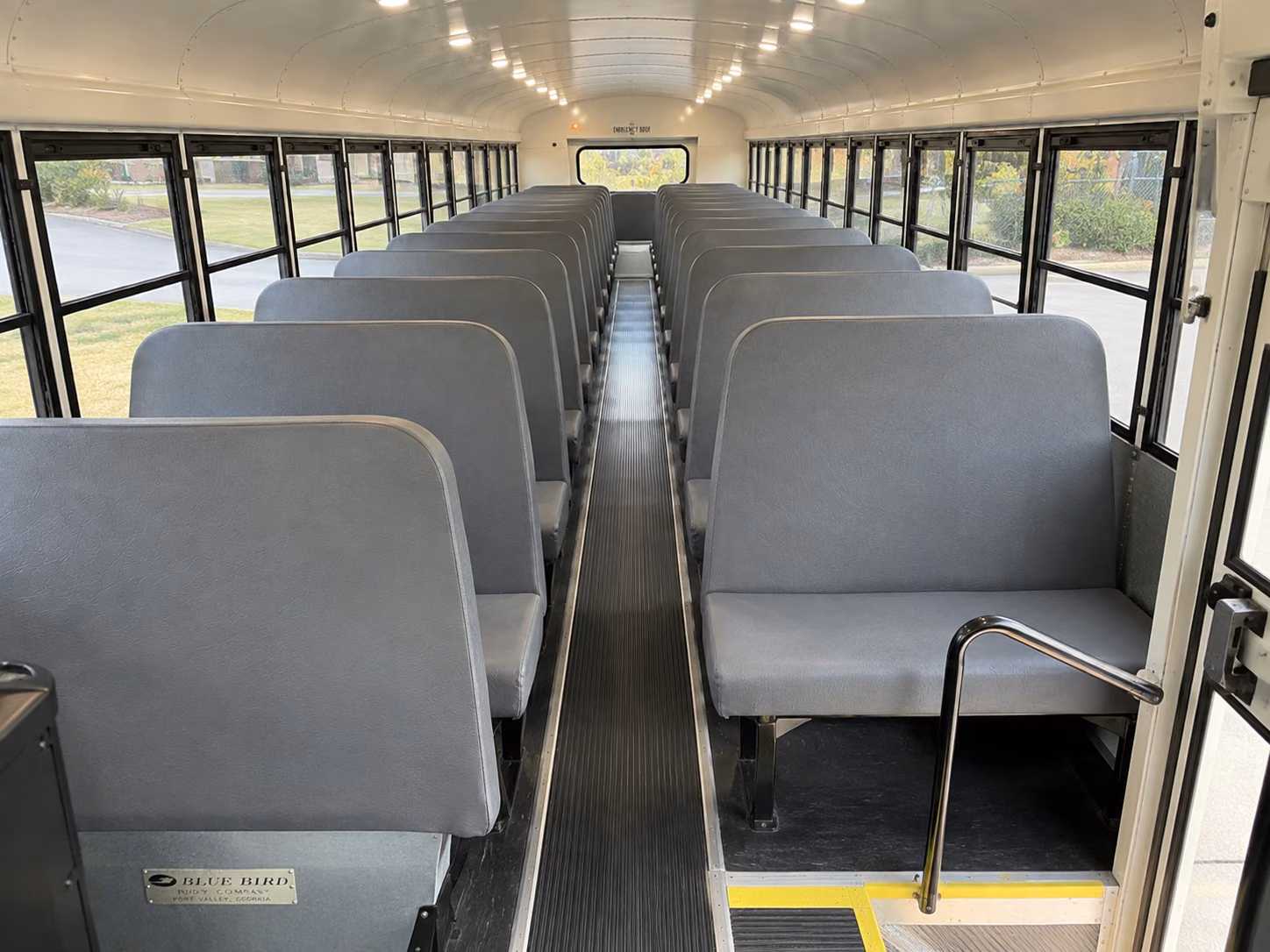 upland school bus interior