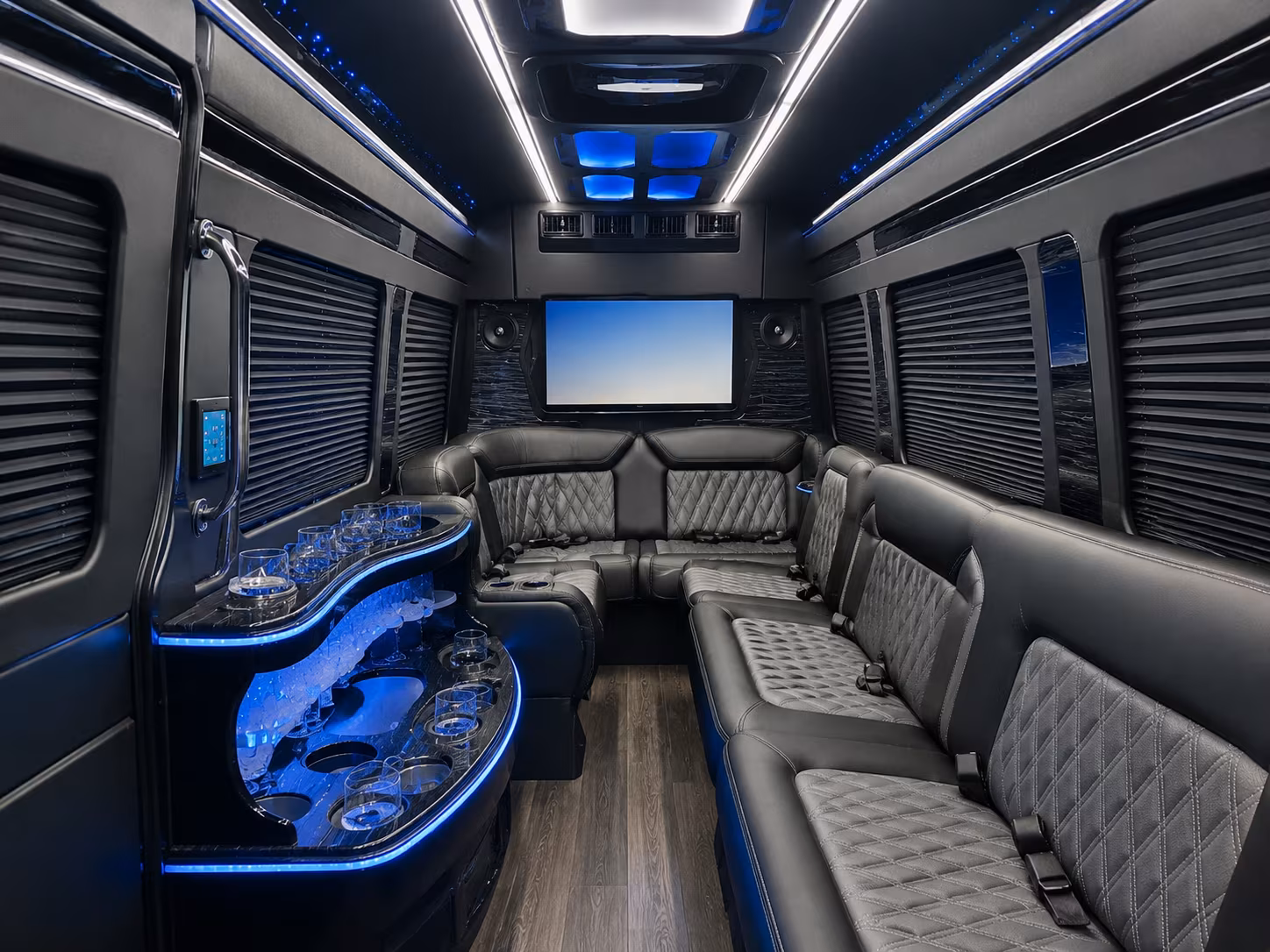 upland sprinter limousine inside