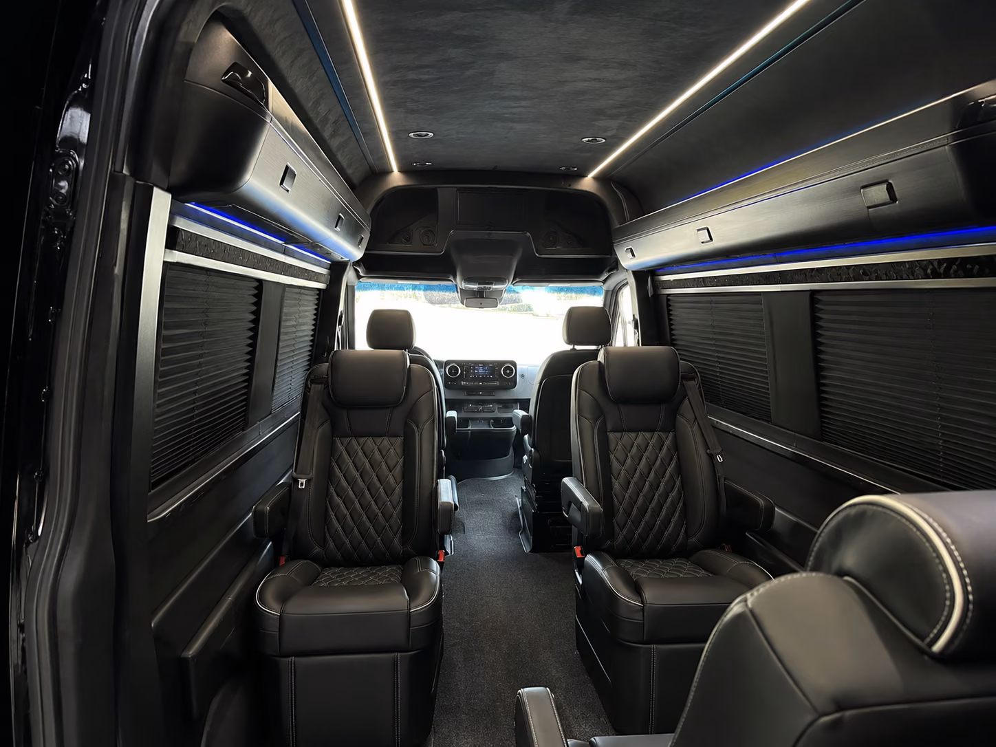 upland sprinter van with driver interior